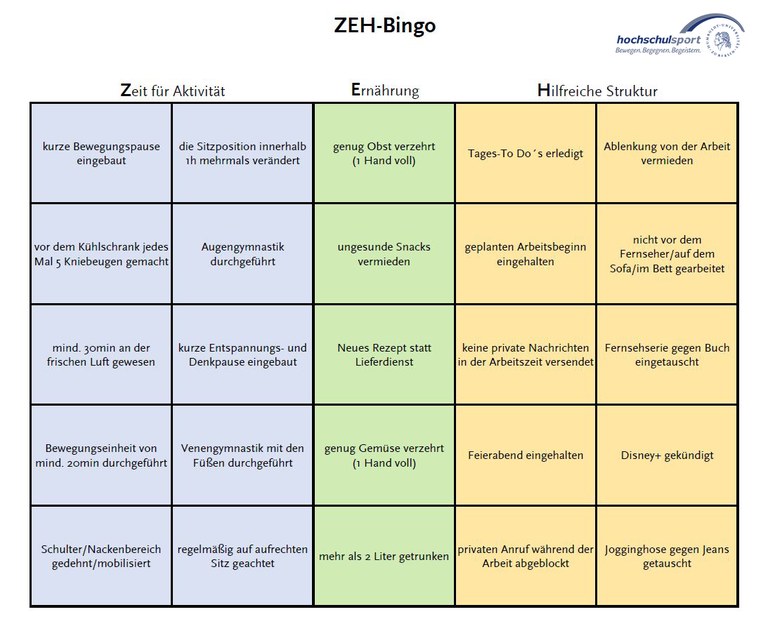 ZEH Bingo final