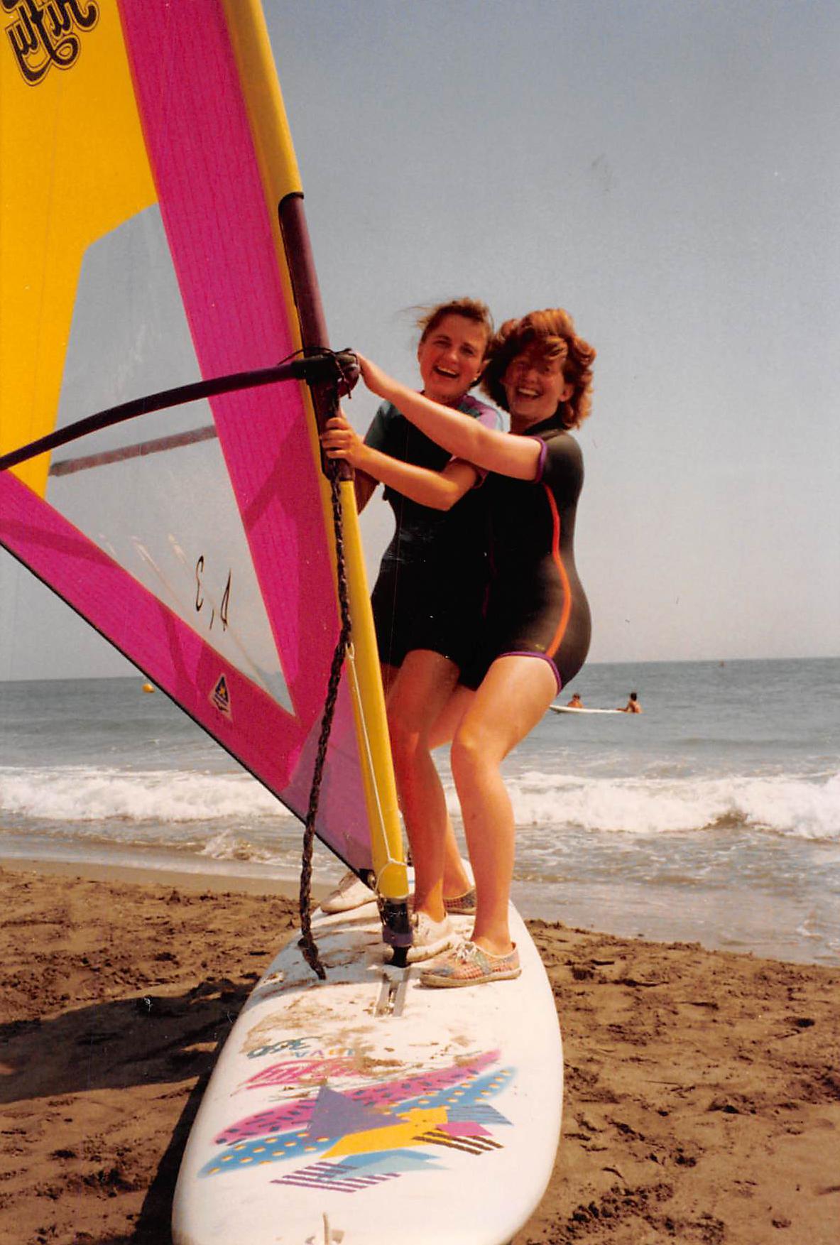 1990-2000 - Exkursion: Surfen in der Camargue